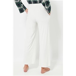 Pantalón de pijama de terciopelo - Crudo