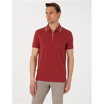 Nar Slim Fit Polo Yaka Tişört