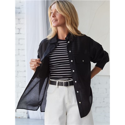 Блузка из полупрозрачного лиоцелла