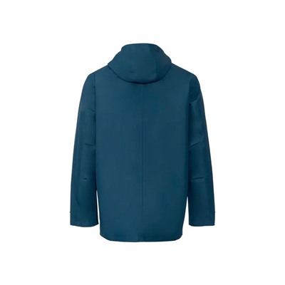 LIVERGY® Herren Regenmantel, mit Kapuze und Kordel
