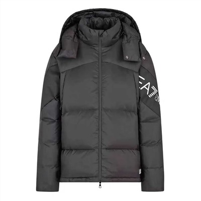 Мужская плотная куртка-пуховик с капюшоном Empori*o Arman*i EA*7