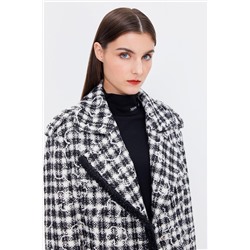 Chaqueta de lana Blanco y negro