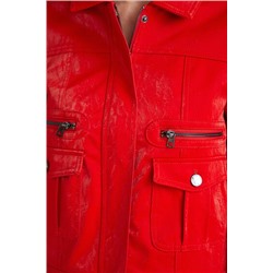 Chaqueta PU bolsillos