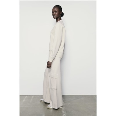 PANTALÓN RECTO CARGO FELPA