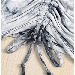 Мягкая тонкая футболка из вискозы с узором «тай-дай»