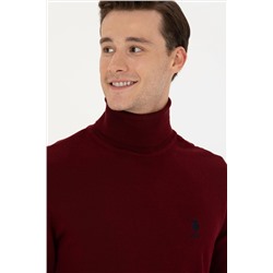 Erkek Bordo Basic Kazak