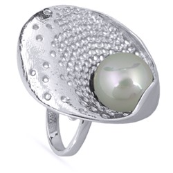 Кольцо (Майорка 14мм мята; покрытие родий), Есть комплект