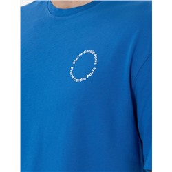 İndigo Comfort Fit Bisiklet Yaka Tişört
