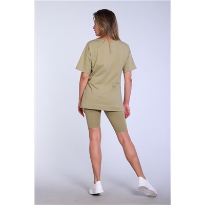Костюм женский с велосипедками и футболкой тк-246а.гол