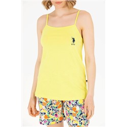 Kadın Neon Sarı Pijama Takımı