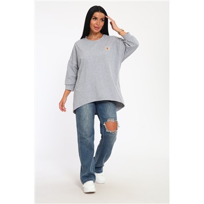 24414 Джемпер удлиненный с лейблом