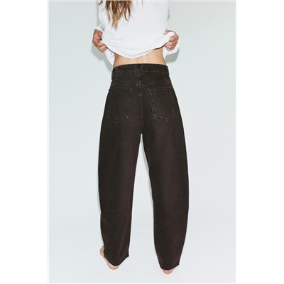 TRF BARREL HIGH-WAIST JEANS