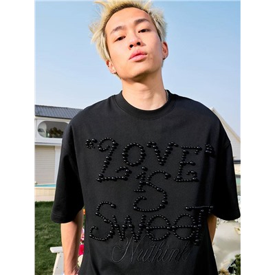 Футболка с вышивкой из бусин 💗  Китайский молодежный бренд Nuthin*k