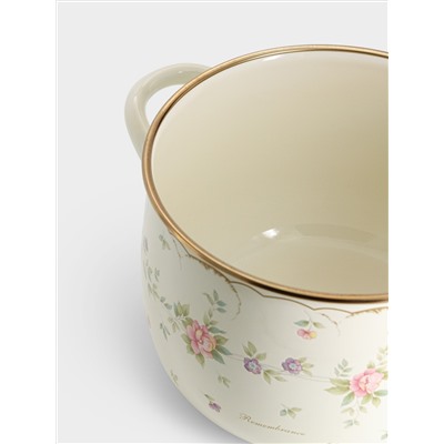 Кастрюля, 3,8 л, 20 см, эмалированная, Воспоминание