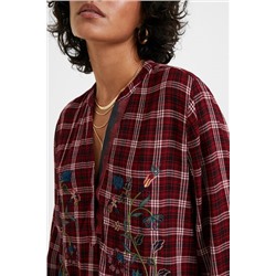 Blusa tartán bordados