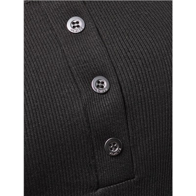 Футболка из трикотажа в широкий рубчик