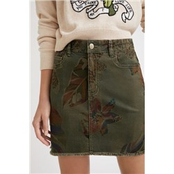 Minifalda de camuflaje floral