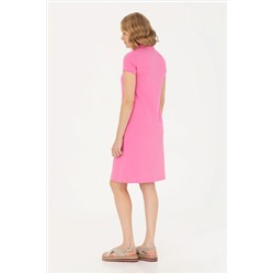 Kadın Pembe Örme Elbise