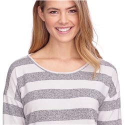 Damen Langarmshirt mit Blockstreifen