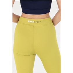 Kadın Fıstık Yeşili Yüksel Bel Spor Tayt