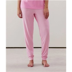 Pantalón de punto rosa
