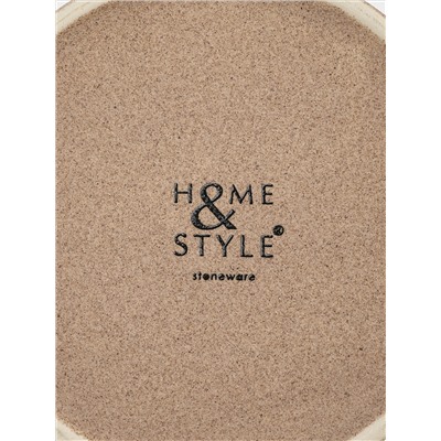 Сахарница, 9,5 см, 260 мл, керамика, бежево-голубая, в крапинку, Azurro