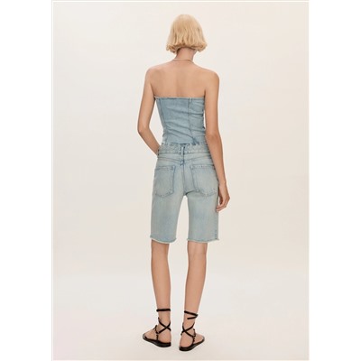 Bermudas vaqueras rectas