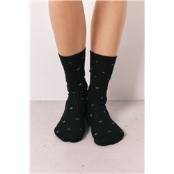 Pack 3 calcetines largos textura negros