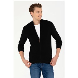 Erkek Siyah Triko Hırka