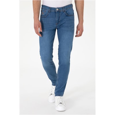 Erkek Açık Mavi Jean Pantolon