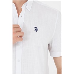 Erkek Beyaz Kısa Kollu Gömlek