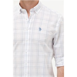 Erkek Ekru Uzun Kollu Gömlek