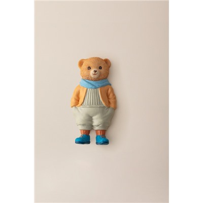 Paddington Bear Magnet - Somon/Mavi - 4x8 cm