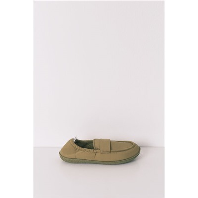 Zapatillas casa mocasín verde