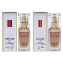Flawless finish perfectly satin 24hr makeup spf 15 - 14 caramel by for women - 1 oz foundation - pack of 2