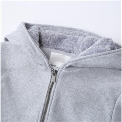 Женская шерстяное пальто прямого кроя средней длины