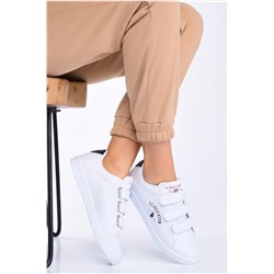 U.S. Polo Assn. Singer Cırt Bantlı Beyaz Kadın Spor Ayakkabı V12 Singer-Beyaz-Kadın-v12