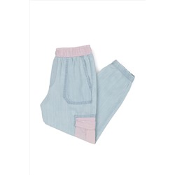 Kız Çocuk Açık Mavi Jean Pantolon