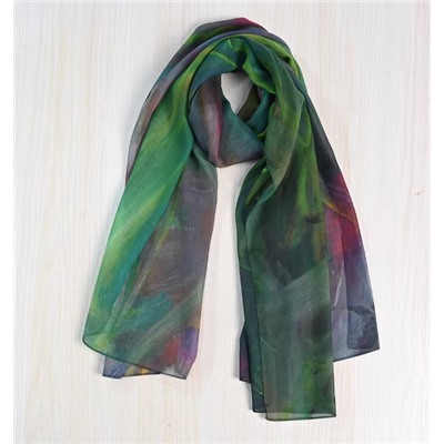 Искусственный шелковый абстрактный шарф