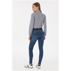 Kadın Açık Mavi Skinny Fit Jean Pantolon