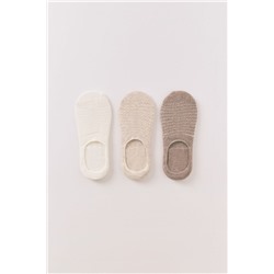 Pack 3 calcetines slip on neutros
