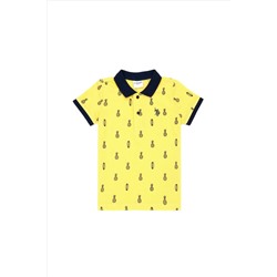 Erkek Çocuk Sarı Polo Yaka Tişört