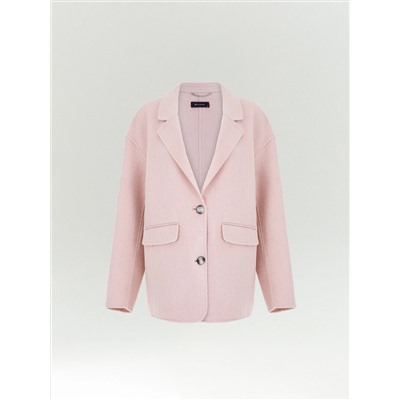 Полупальто из шерсти, R138/roseate