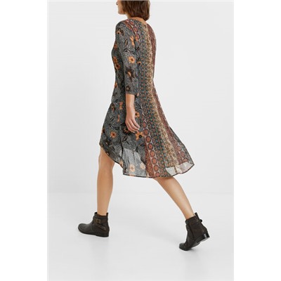 Vestido cenefas boho