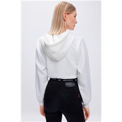 Sudadera corta Blanco