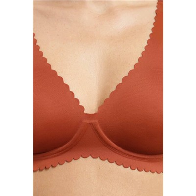 Sujetador con aros de microfibra