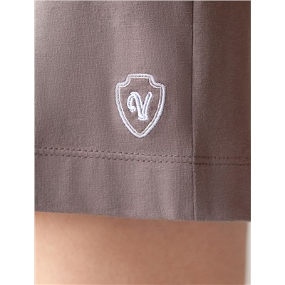 Короткие шорты с поясом на резинке из 100 %хлопка