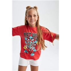 Kız Çocuk Regular Fit Kısa Kollu Tişört