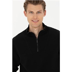 Erkek Siyah Sweatshirt