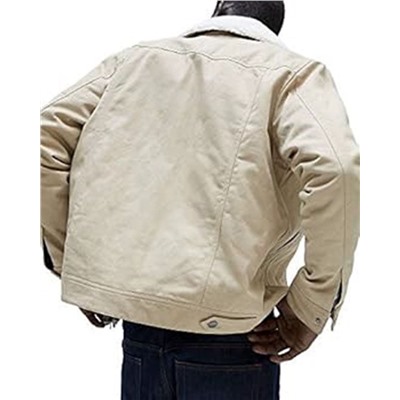 Мужская теплая куртка ZAR*A рубашечного кроя с воротником из искусственного меха